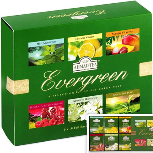 Tee Ahmad Evengreen Selection, roheline tee komplekt, 60tk