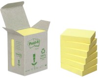 Märkmepaber Post-It Recycled 38x51mm kollane, 6 tk