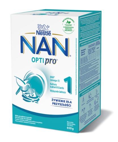 NAN OPTIPRO 1 piimal põhinev imiku piimasegu alates sünnist 650g