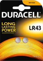 Patarei DURACELL LR43, 2 tk