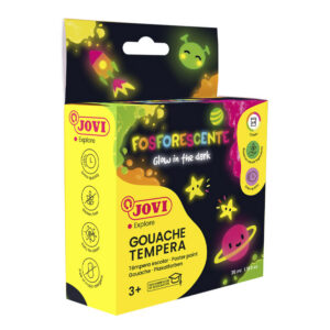 Guaššvärvid JOVI, pimedas helendavad, 4tk x 35ml