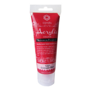 Akrüülvärv Grafitas 1221, vaarikapunane (Crimson Red), 75ml
