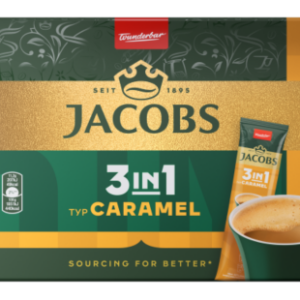 Kohvijook Jacobs Caramel 3in1, 112g (10x11.2g)