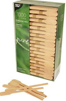 Segamispulgad PAPSTAR, puit 13cm, 1000 tk.
