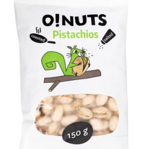 Pistaatsiapähklid O!NUTS, röstitud ja soolatud, 150g