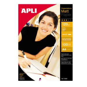 Fotopaber APLI MATT A4, 120 g/m2, 100lehte, tindiprinterile - Image 1