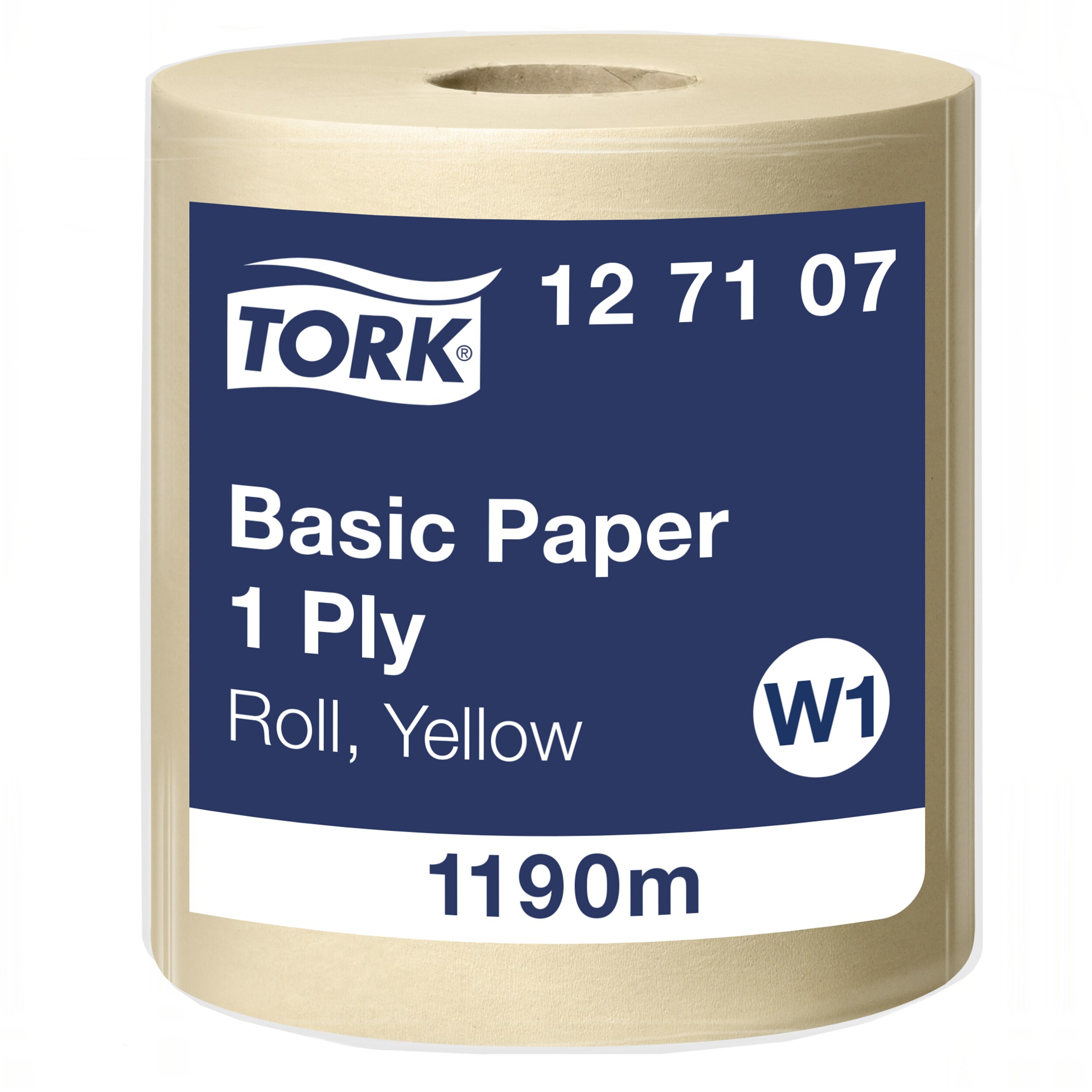 Tööstuslik rullpaber Tork Basic W1, 1190mx33cm, 1-kih, kollane