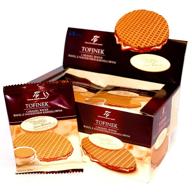 Vahvel TAGO TOFINEK, karamelli, 40 g