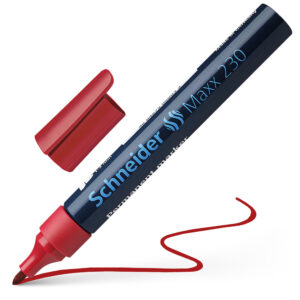 Marker permanentne Schneider 230 kooniline 1-3mm punane 3Re