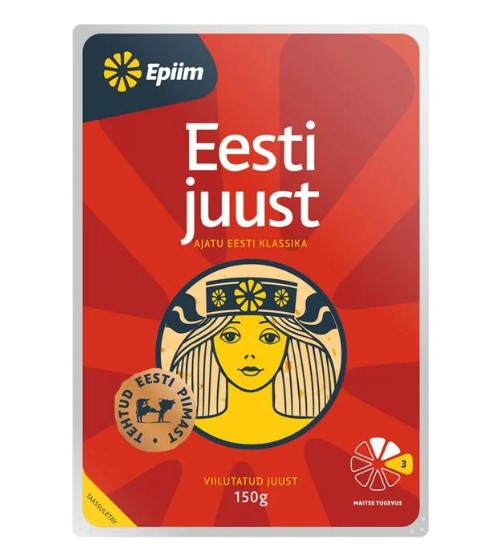 Eesti juust E-PIIM, viilutatud, 150g