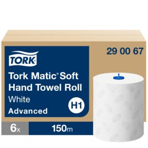 Rullpaberrätikud Tork  Advanced MATIC Soft H1, 150mx21cm, 2-kih, valge hall.leh-ga, 290067