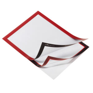 Iseliimuv infohoidja magnetkinnitusega DURABLE DURAFRAME A4, punane, 2 tk - Image 1