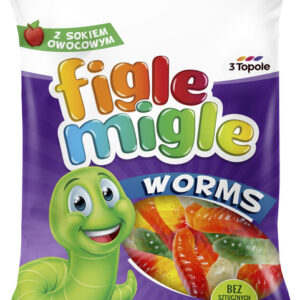 FIGLE MIGLE, Kummikommid  Worms, 80 g