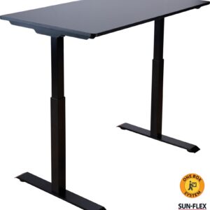 Büroolaud Sun-Flex®Easydesk Elite, elektriline, reguleeritava kõrgusega, 120x60cm, must - Image 1