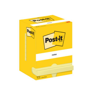 Märkmepaber Post-It 76x102mm kollane, 12 tk