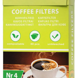Kohvifiltrid SMILE, nr.4, valgendamata 80tk/karbis