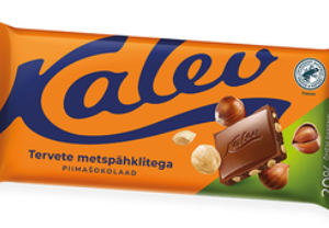 Piimašokolaad KALEV tervete metspähklitega 100g