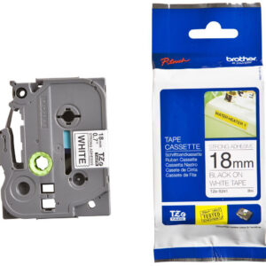 Markeerimislint Brother TZe-S241, 18mm, must/valgel - Image 1