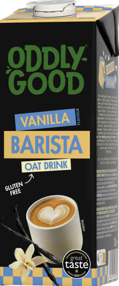 Kaerajook ODDLYGOOD, Barista, vanillimaitseline, gluteenivaba, UHT, 1L