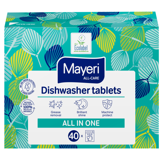 Nõudepesumasina tabletid  MAYERI All-in-One 40tk