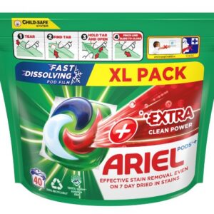 Geelkapslid Ariel Extra Clean 40tk