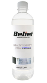 Energiavesi BELIEF gaseeritud Sidruni-laimi 530ml, PET