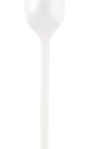 SUPERIOR Teelusikad, plastik, PS, valge, korduvkasutatav 12,5 cm, 50 tk