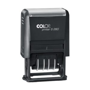 Tempel COLOP PRINTER S260 ( YYYY-MM-DD), sinine padi, must korpus