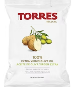 Kartulikrõpsud TORRES, oliiviõliga, 125g