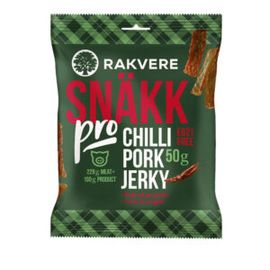 Snäkk RAKVERE, sealihast, tšilliga, kuivatatud, 50g