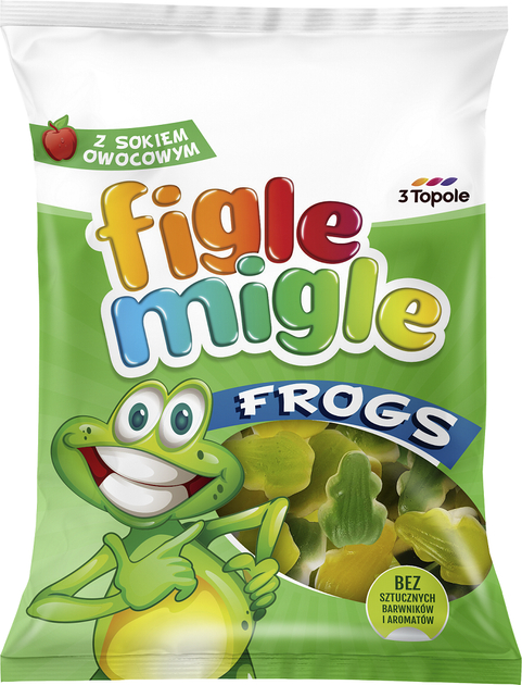 FIGLE MIGLE, Kummikommid  Frogs, 80 g