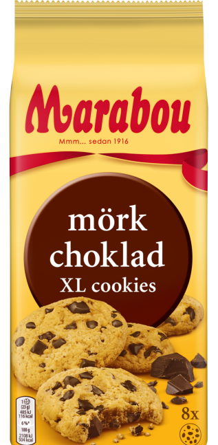 Küpsised MARABOU tumeda šokolaadiga, 184g