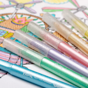 Marker Colorino, Glitter, 6tk, pastell