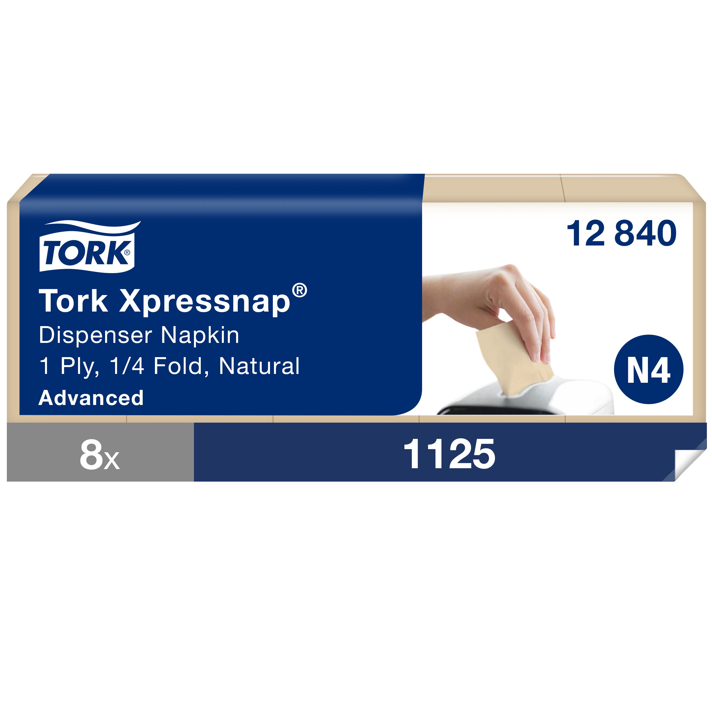 Salvrätik Tork Xpressnap®, jaoturile, loodusvalge 12840