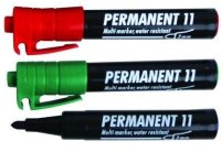 Marker permanentne Ico 11 kooniline, must
