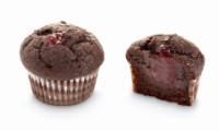 Muffinid LES TULIPES külmutatud šokolaadi ja maasikamoosi täidisega, 80 tk x 28 g