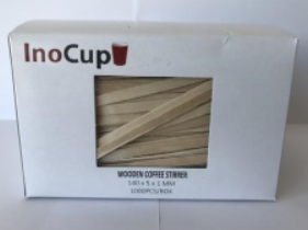 INOCUP, Kohvisegamispulgad, puidust, 140x5x1 mm, 1000tk
