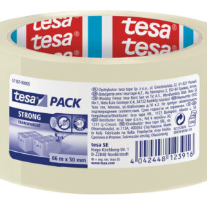 Pakketeip Tesa 66mx50mm, eriti tugev, läbipaistev," low noise"
