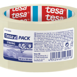 Pakketeip Tesa 66mx50mm, eriti tugev, läbipaistev," low noise"
