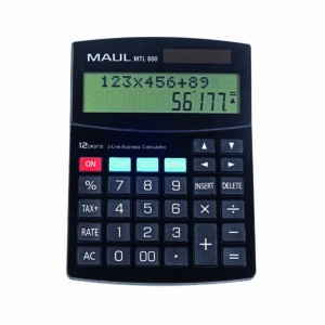 Kalkulaator MAUL 800, 12-kohaline ekraan, 2 rida