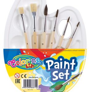 Pintslite komplekt 6tk komplektis+palett
