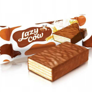 Vahvlitäidisega kommid ROSHEN Lazy Cow, piima täidisega, 1kg