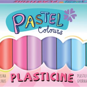 Plastiliin 12 värvi, ümmargune, pastelne