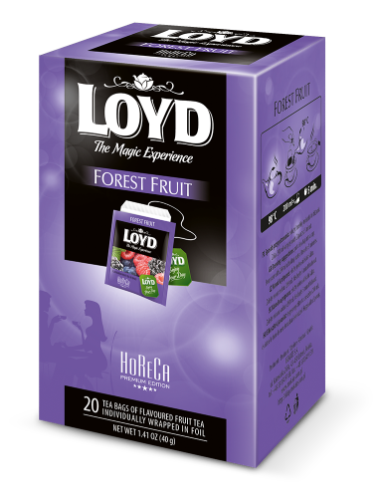 Must tee LOYD Horeca metsamarjamaitseline 20 x 2g