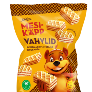 KALEV Vahvlid Mesikäpp, šokolaadimaitselise kreemiga 250g - Image 1