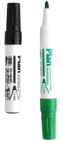 Tahvlimarker ICO PLAN, 1-3mm, kooniline, must