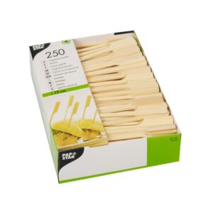 PAPSTAR Suupistepulgad, GOLF, bambusest 12cm, 250tk
