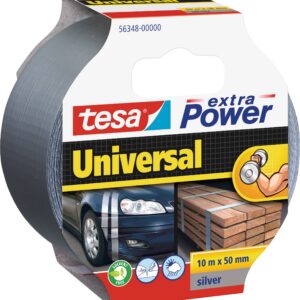 Teip Power Universal Duct Tape TESA EXTRA, 10m x 50mm, hõbedane, ilmastikukindel, universaalne