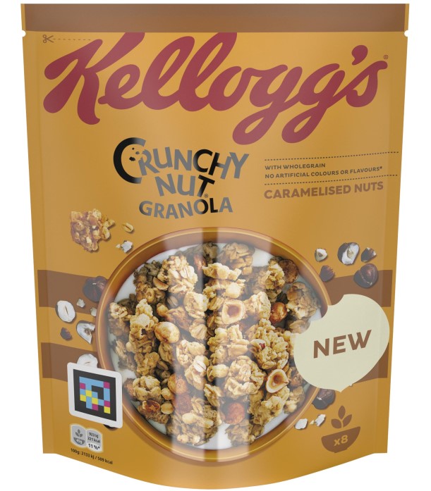Kellogg Granola Karam. Pähkli 380g