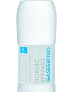 NORDIC SPRINGS Vesi gaasiga 1,5l PET